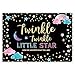 Funnytree 7x5ft Gender Reveal Party Backdrop Boy Or Girl Twinkle Twinkle Little Star Photography Background Pink and Blue Gender Surprise Photo Banner for Baby Shower Photobooth Cake Table Decoration