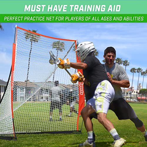 image for GoSports Regulation 6 ft x 6 ft Lacrosse Net with Steel Frame - The On