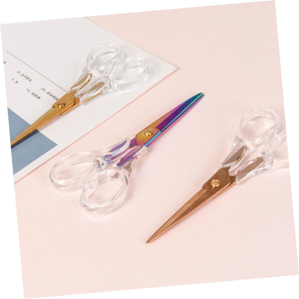 NUOBESTY Lot De 3 Ciseaux Pour Étudiants Fournitures D'Artisanat École Enfants Maison Usage Petit Acier Inoxydable