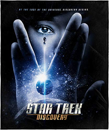 INTIMO Star Trek Discovery Edge of The Universe Burnham Poster Design Silk Touch Fleece Plush Throw Blanket