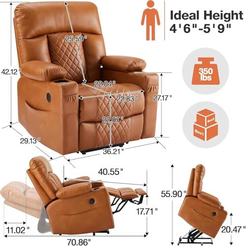 Sillón levantapersonas con masaje y calor miniatura 2