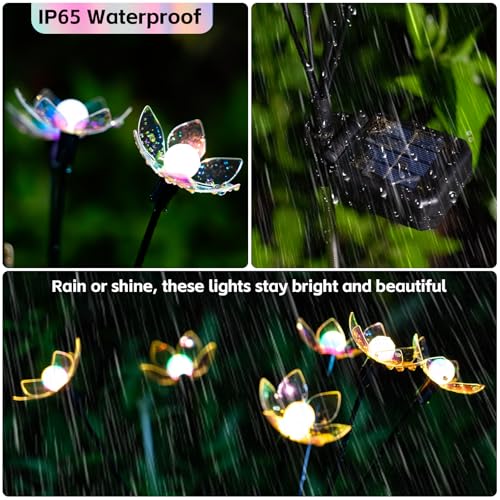 Lampe solaire luciole étanche avec 2 modes d'éclairage de jardin - 5