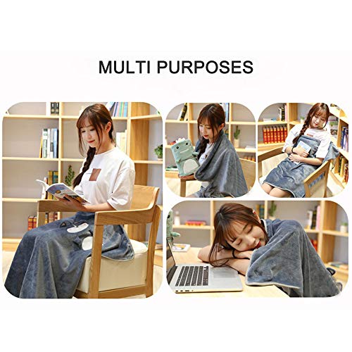 Splenssy 100 x 80 cm, leuke cartoondeken, opvouwbaar, Tether design, comfortabel, huidvriendelijk voor auto, vliegtuig… - Image 8