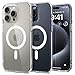 Produktbild Spigen für iPhone 15 Pro Ultra Hybrid MagFit Hülle [Anti-Yellowing] Case Handyhülle Transparent Dünn Slim Kompatibel mit MagSafe -Weiß
