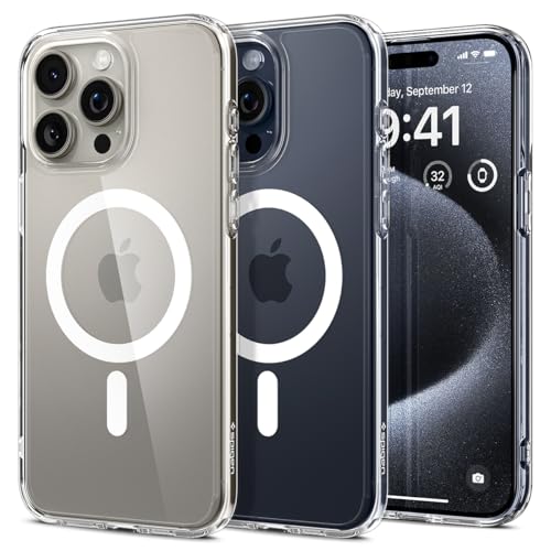 Image of Spigen for iPhone 15 Pro Case, Ultra Hybrid MagFit [Anti-Yellowing] [Compatible with Magsafe] - Clear