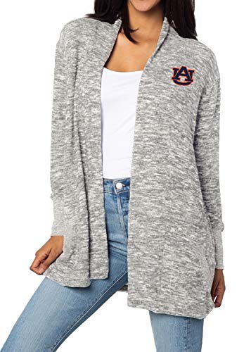 Image of chicka-d Women's Cozy Fleece Cardigan Heather Grey