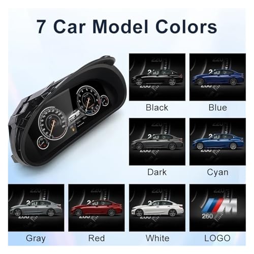 Tablero digital BMW E46 con interfaz dinámica LCD y personalización de esferas 6