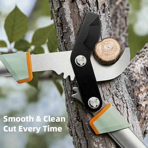 Image of PrunePro Loppers for Tree Trimming Stainless Steel Branch Cutter Heavy Duty Bypass Tree Pruner Rust Resistant Sharp Blade Up to 2 inch Tree Limb Trimmer for Gardening