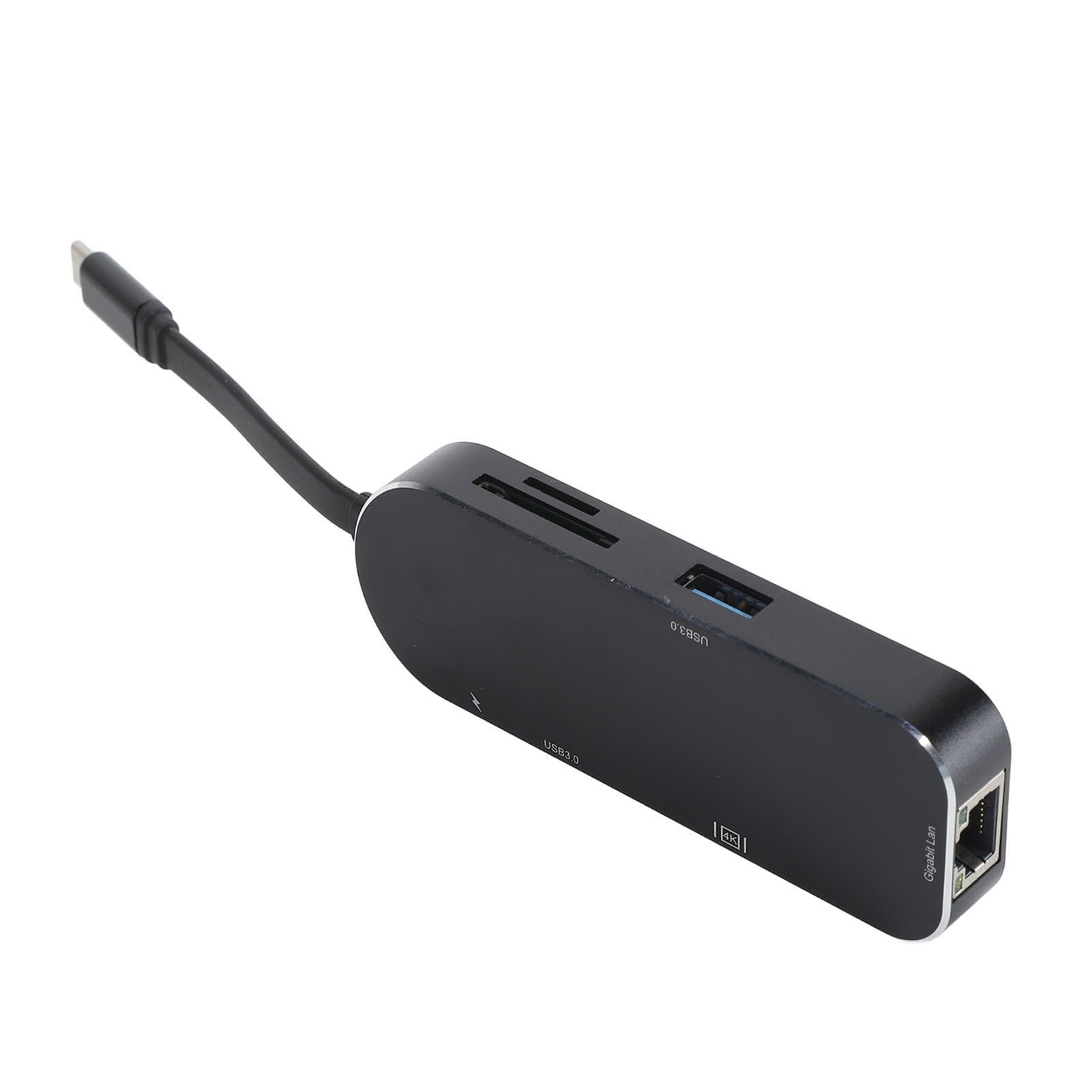 7 in 1 Stazione di Docking di Tipo C con Uscita 4K, Hub USB C con Ethernet RJ45, 2 Porte USB 3.0, Addebitando per Pro, Pro, More (BLACK)