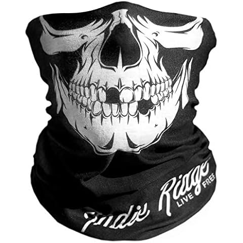 Indie Ridge Skull Motorcycle Face Mask - Motorcycle Ski Snowboard Winter Face Mask Cover