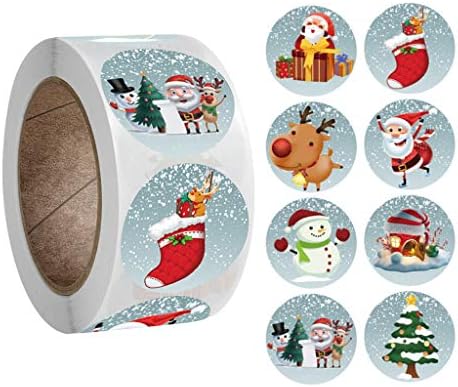 50Pcs Autocollants Noël Vintage Imperméable Sticker Noël