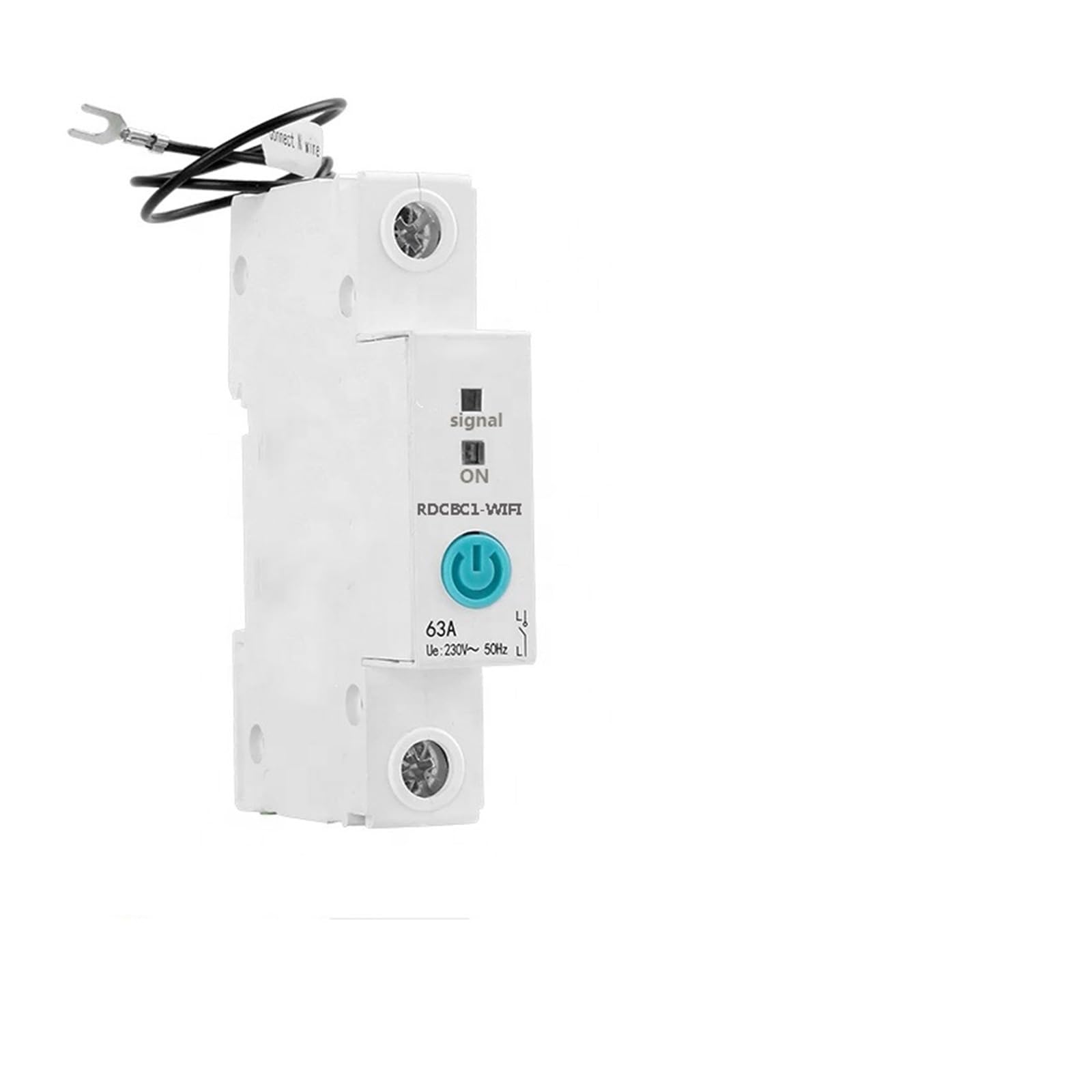Interruptor Automático, Medidor de energía inteligente con carril Din 1P, consumo de energía, medidor de KWh, interruptor de circuito, voltímetro de relé for hogar inteligente (40A)