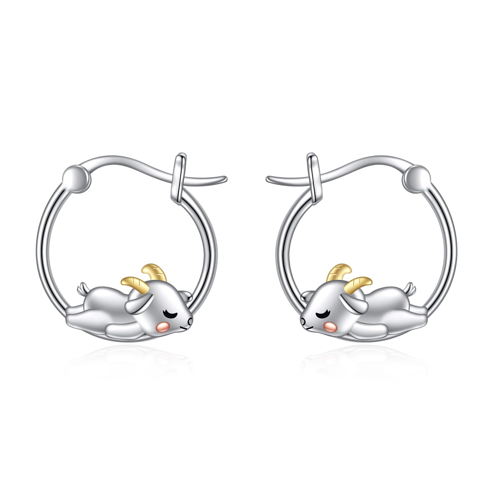 Tier Creolen Ohrringe 925 Sterling Silber Niedliche Tier Ohrringe Schmuck Geschenke für Damen Mädchen