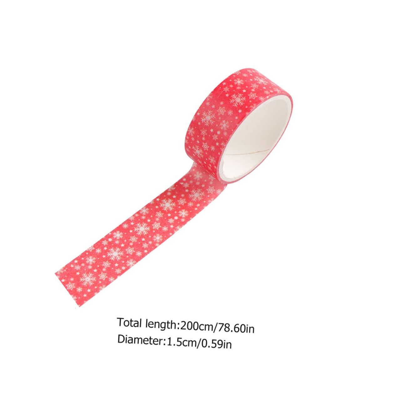 EXCEART 72rollos Cintas Adhesivas Washi De Navidad para Decoración De Scrapbooking y Manualidades Diseño Temático Festivo para Planificadores y Embalaje De