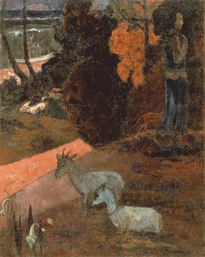 Pintura Tariri Maruru Paul Gauguin para decorar un salón moderno 60x90cm