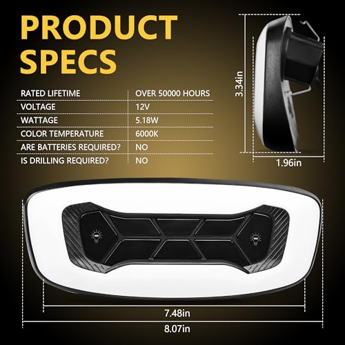 Luz Interior LED Compatible Jeep Wrangler JL Gladiator 2018-2023 miniatura 3