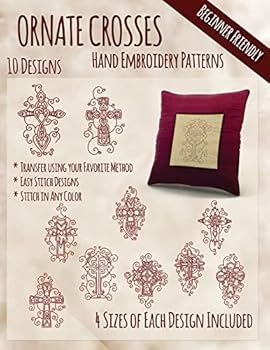 Paperback Ornate Crosses Hand Embroidery Patterns Book