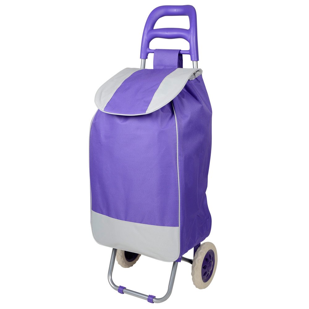 NZ Lightweight 2 Wheeled Large 41Litre Capacity Shopping Trolley Bag Foldaway for Easy Storage (Assorted)