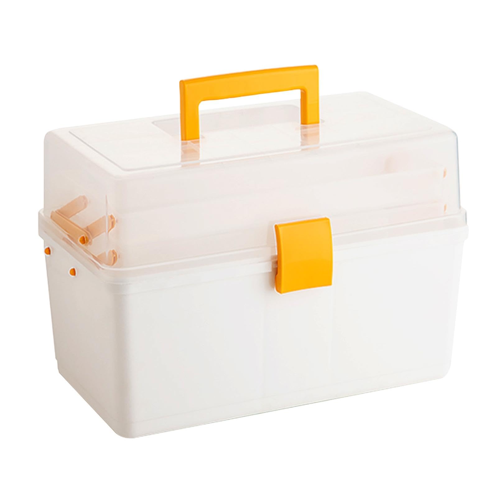 Boîte à casse-croûte et de pêche à 2 plateaux de rangement pour vis