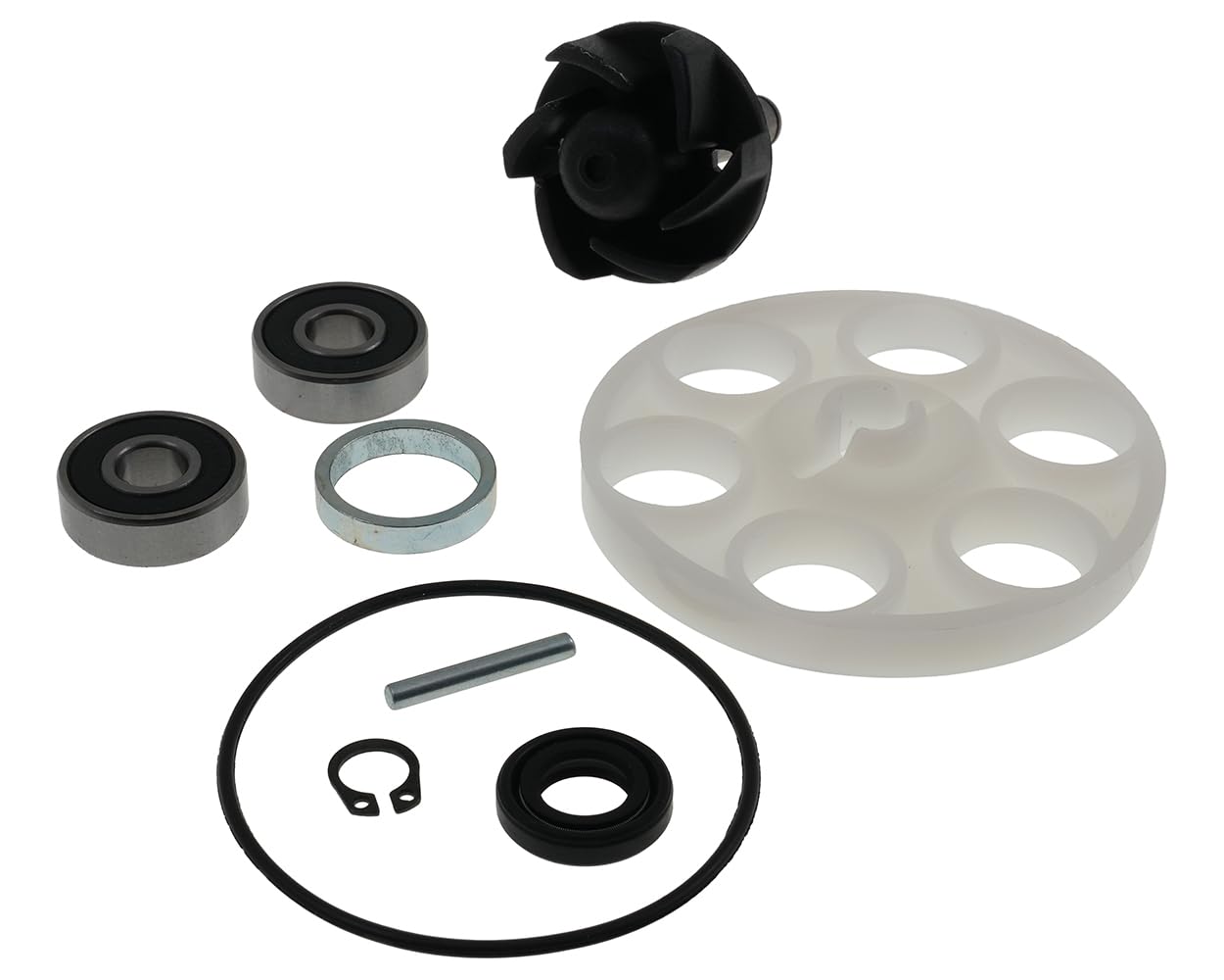 Pompa dell'acqua 2EXTREME con ruota motrice compatibile con Yamaha Aerox 50, MBK Nitro 50 (dal 1999 in poi), APRILIA SR50 LC (94-97), MALAGUTI F15 Firefox 50 LC, F12 Phantom 50 LC, Jog RR 50 LC, BENEL