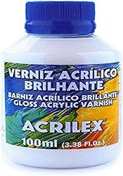 Verniz Acrílico Brilhante, Acrilex, Incolor, 100 ml