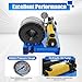 Hydraulic Hose Crimper with 8 Sets of Dies (10-31mm), High Pressure Hydraulic Hose Crimping Tool, 0.01mm Accuracy, Handheld Hose Crimping Machine for Automotive, Industrial & Plumbing Pipes, Black