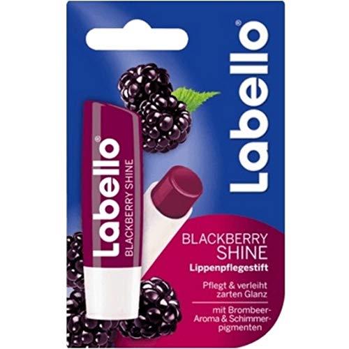 Preisvergleich Produktbild 6er Pack - Labello Lipcare / Lippenpflegestift - Blackberry Shine - 4,8 g