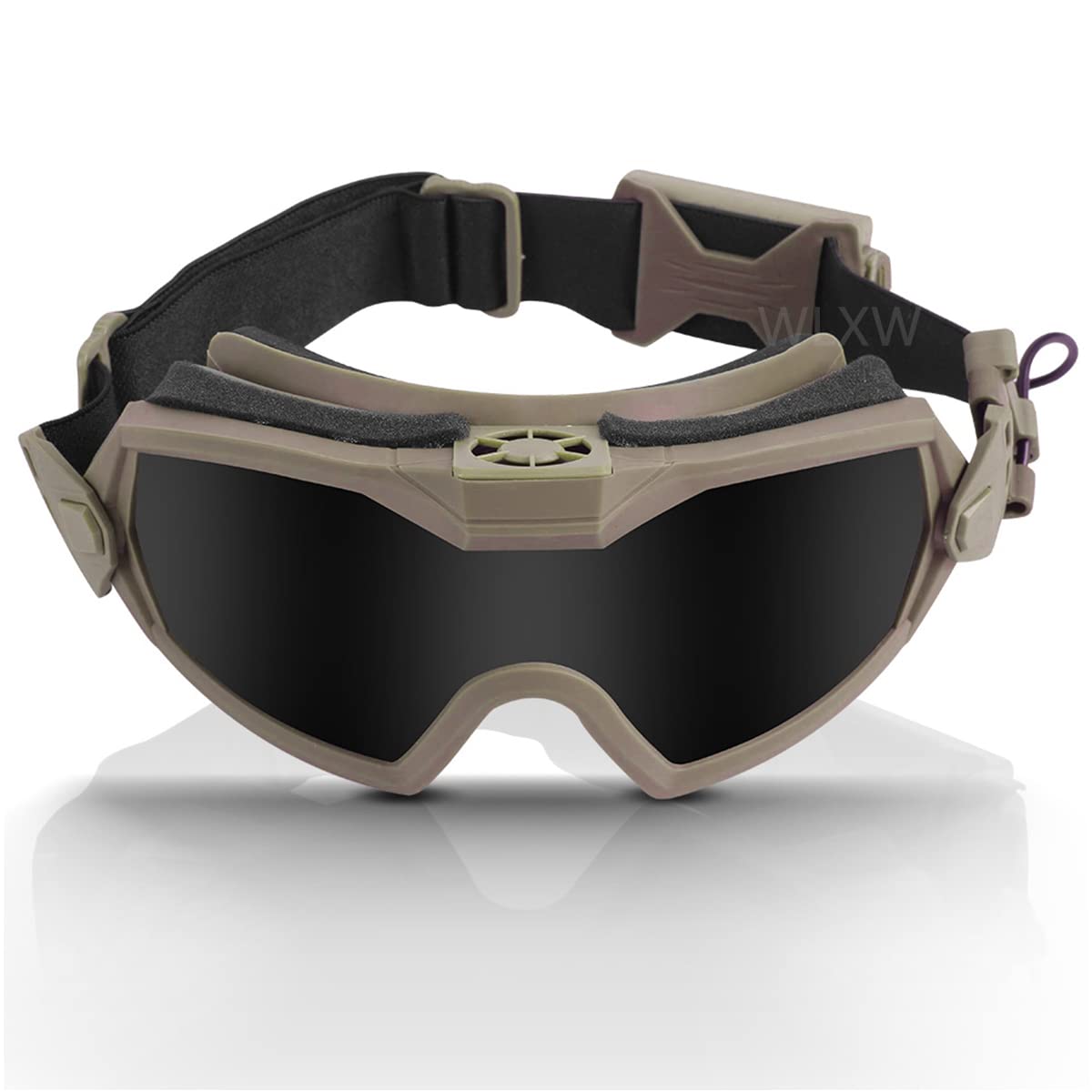 WLXW Lunettes De Paintball Tactiques Anti-Buée avec 2 Lentilles, Ventilateur, Lunettes Tactiques Lunettes De Paintball Airsoft Lunettes De Ski Anti-Poussière Accessoire De Paintball