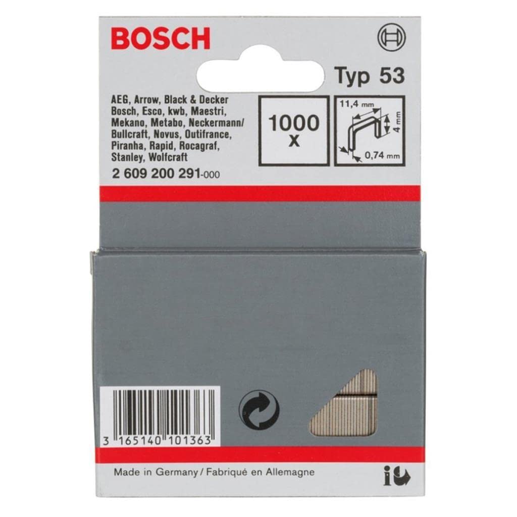Bosch Bosch 2609200291 Staples Type 5 / Set of 1000/11.4 x 4 mm