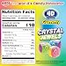 Amos 4D Crystal Jewels Gummy Candy | 2 Textures + 2 Flavors | Crunchy Outside, Gummy Inside | 100g