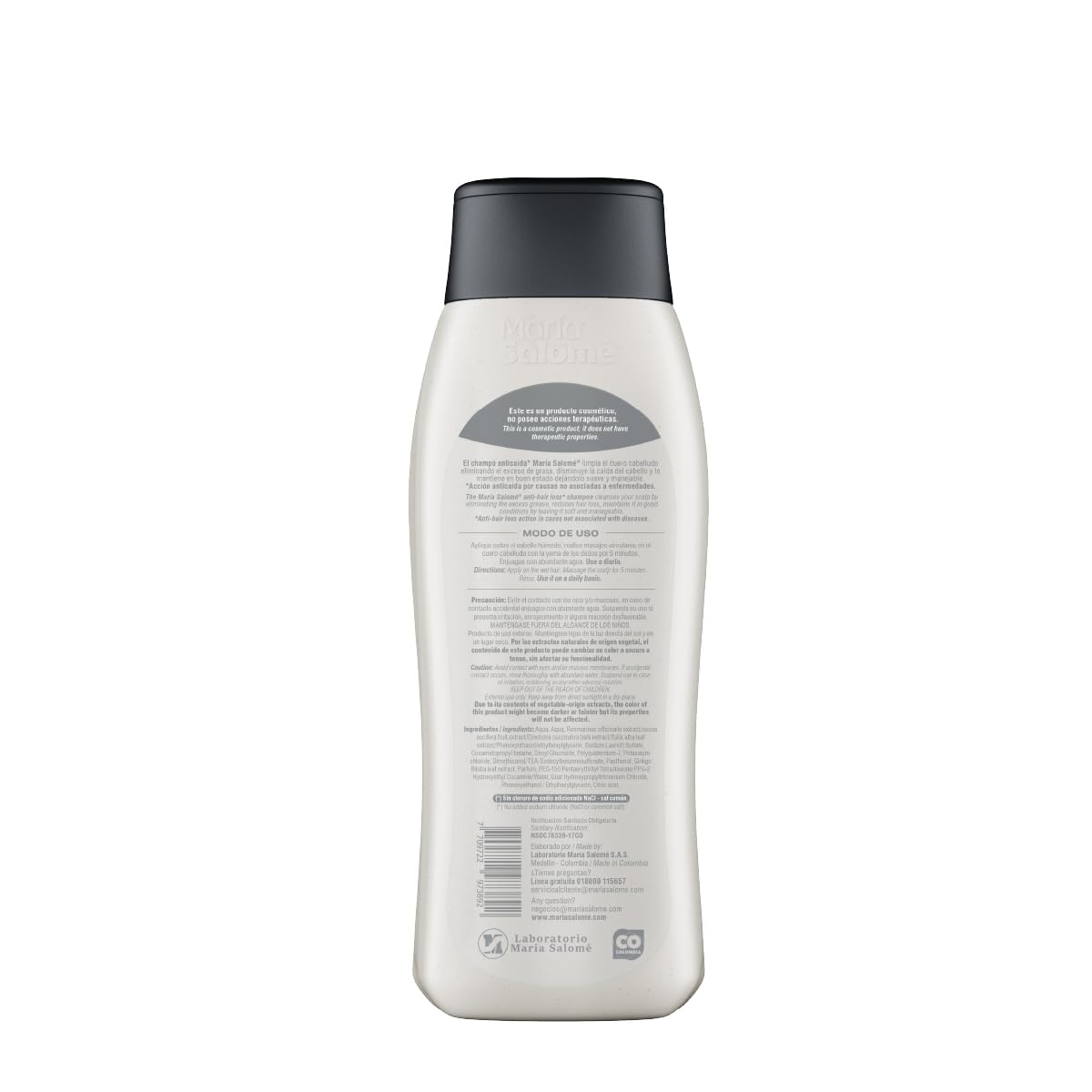 María Salomé KIT for Men - Shampoo Hombres 2EN1 Prevencion Caida 13.5 fl oz + Gel Fijador 8.4 fl oz