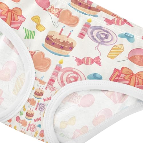 Colorful Birthday Cakes Toddler Girls's Underwear 2T 202c14464