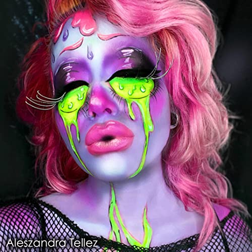 Mehron Makeup Paradise Makeup AQ Pro Size | Stage & Screen, Face & Body Painting, Special FX, Beauty, Cosplay, and Halloween | Water Activated Face Paint & Body Paint 1.4 oz (40 g) (Purple) - Image 4