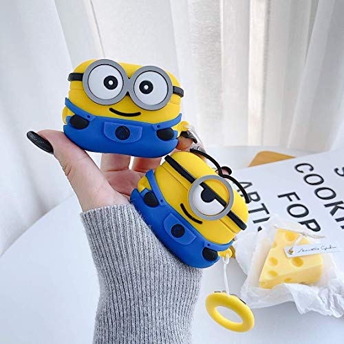 Image of Meyaar Earphone Case Cover Compatible for Realme Buds T300 & T310, Soft Silicone Skin Case Cover Shock-Absorbing Protective Case with Keychain for realme Buds T310 & T300 Only (Yellow)