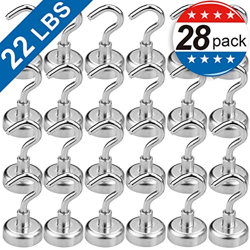 MIKEDE 22LB Magnetic Hooks,Perfect for Cruise, Grill, Towel, Indoor Hanging, Home, Kitchen, Workplace