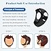 Anti Snore Chin Strap for Sleeping - Airflow Jaw Strap Adjustable & Comfortable - Effective Anti Snoring Devices- Stop Snoring Solution for Men & Women, Breathable and Reusable (Black)