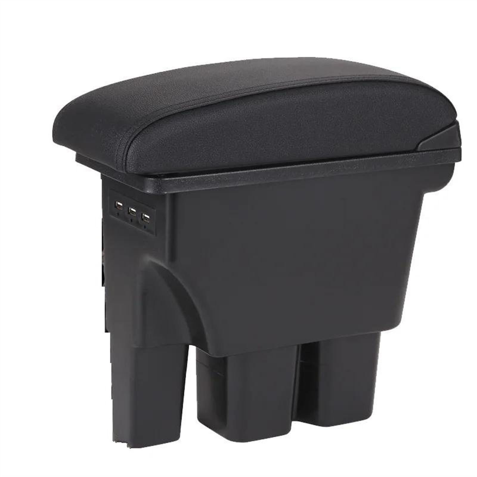 NOHEEU Car Armrest Box 2018-2022 Retrofit Parts Storage Interior Details Accessories For Jimny JB74(A2 Black Black line)