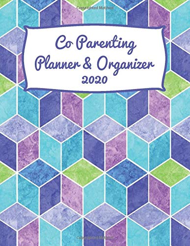 Co Parenting Planner and Organizer: A Planner and Calendar for Successful Co Parenting Communication After Separation or Divorce - Monthly and Weekly ... - Child Schedule Organizer - Geometric Shapes
