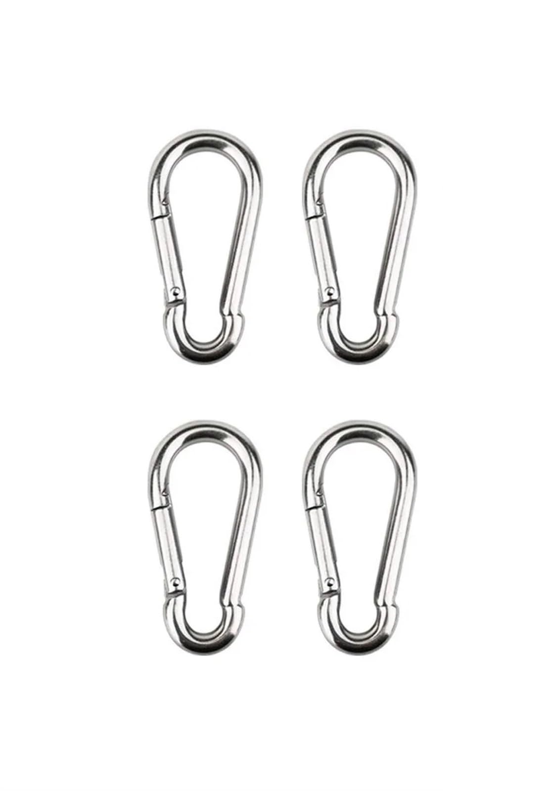 Moschettone 1/4PCS Portachiavi Moschettone con moschettone Clip Portachiavi Gancio di Collegamento rapido Resistente for Viaggi in Campeggio per Corde Ganci per Catene