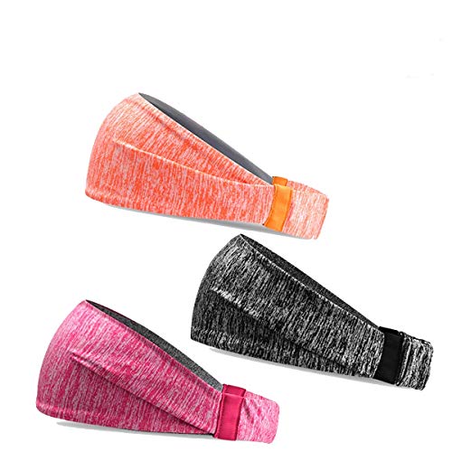 Running Headband Sweat Instant Absorbent Head bands for Women Men, Non Slip Yoga