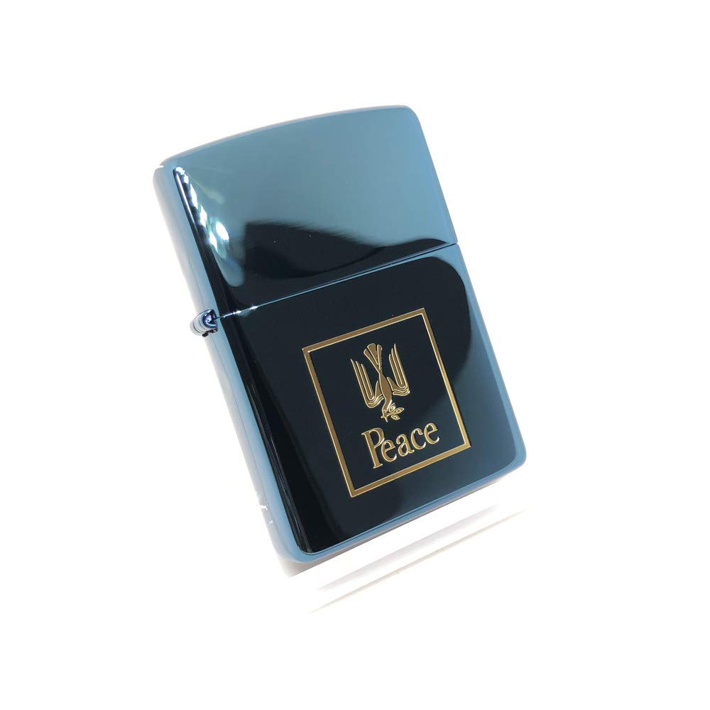 Amazon.co.jp: ZIPPO (ジッポー) Peace ピース ブルーチタン 2017年 