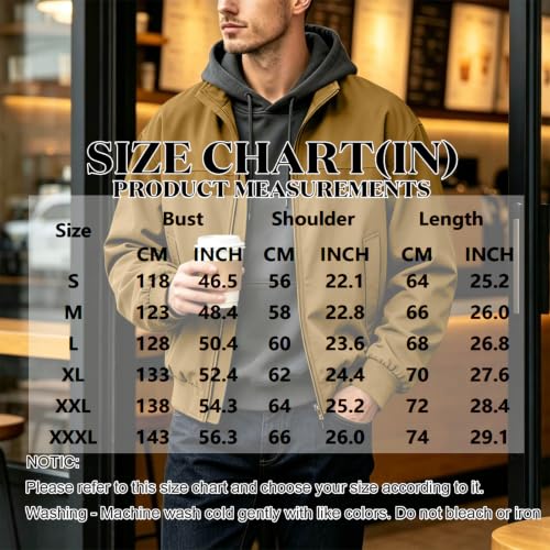 Light Jackets for Men Long Sleeve Zip Up Mens Casual Jacket for Fall - image 3