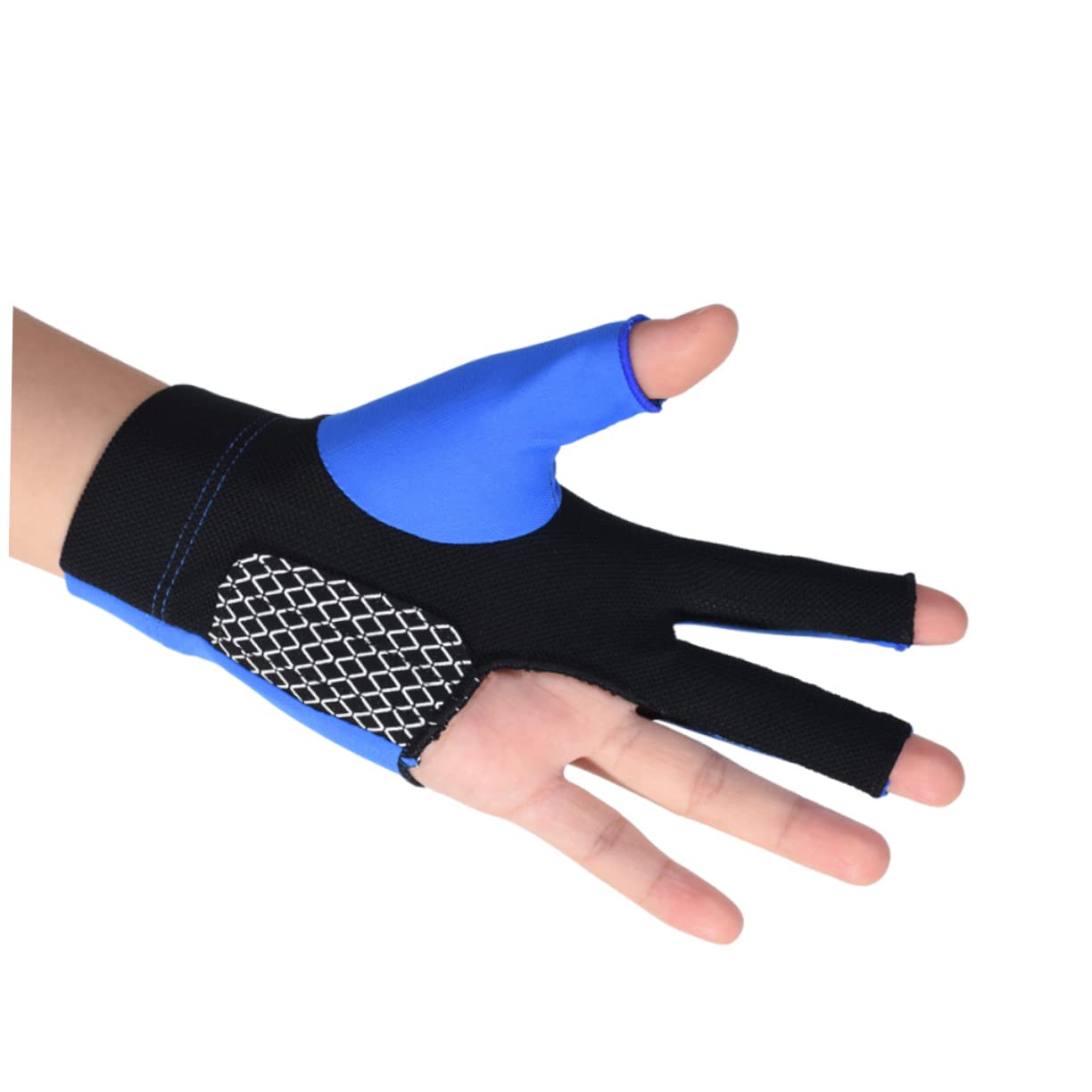 Parliky Elastic Wrist Snooker Glove Men's 3 Finger Billiards Glove Non-Slip Left Hand m Size