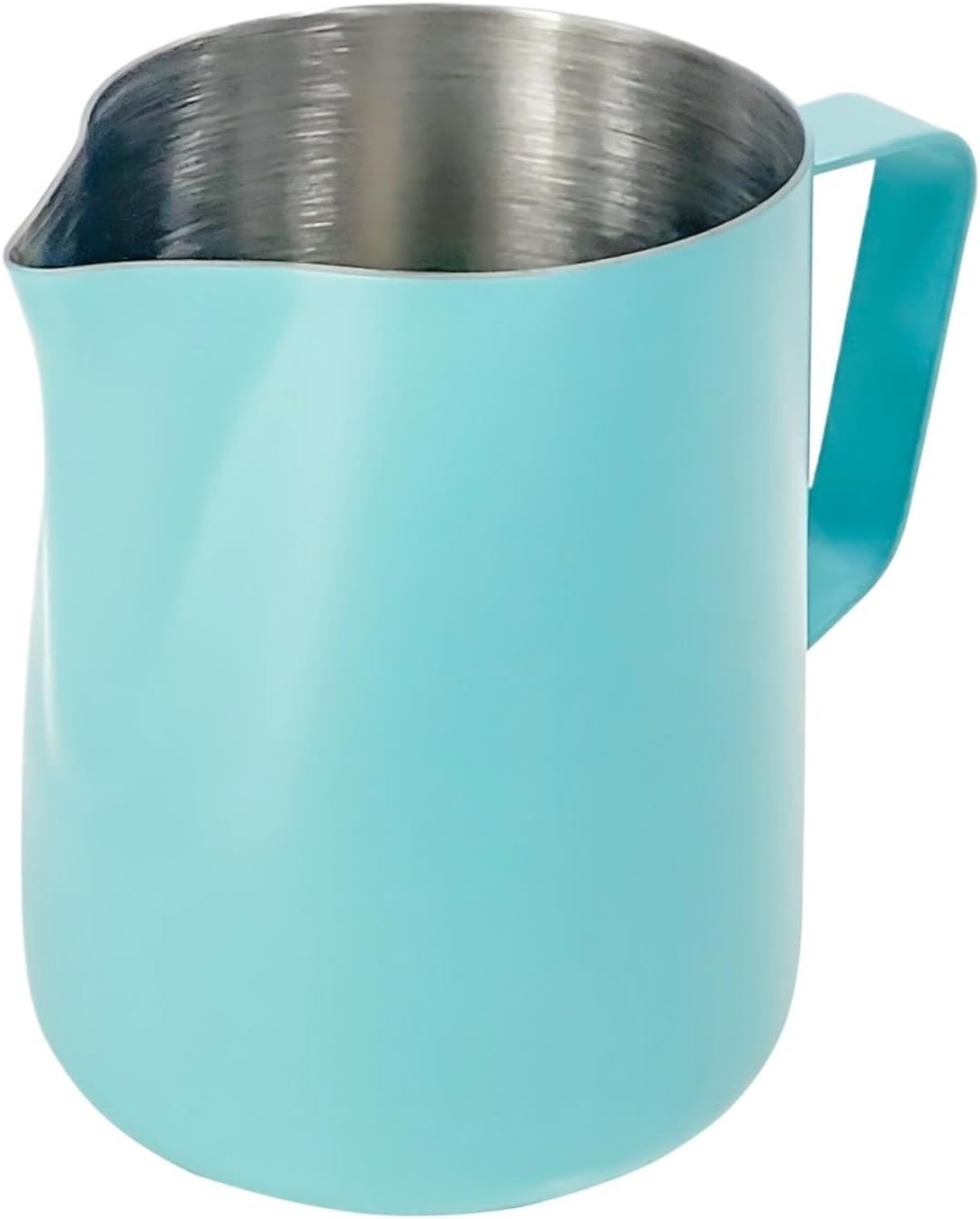 Coffee Milk Frothing Pitcher Jug 600ml Stainless Steel Latte Art Cup with Thermometer Indicator Accessories(8-18W)