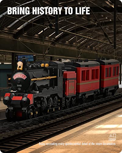 Nifeliz Gwr 2900 Class Steam Train Building Kit, Collectible Steam Locomotive Display Set, 1:38 Scale Model Train Building Kit With Train Track, Top Present For Train Enthusiasts (789 Pcs) #TOP1