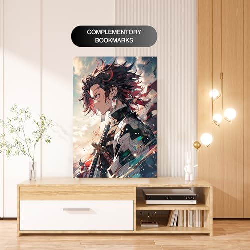 Image of Tanjiro Kamado Poster | Demon Slayer Anime - kimetsu no yaiba | Laminated | For Wall, Office and Home Decor | A3 and A4 Sizes (A4 Medium, 2)