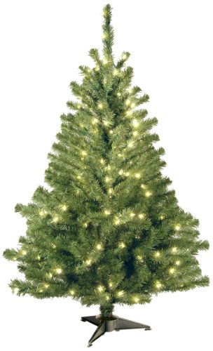 National Tree 4 Foot Kincaid Spruce Tree with 100 Clear Lights (KCDR-40LO-S)