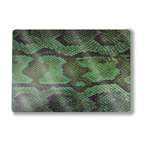 Glossy Glitter Laptop Skin Compatible with Surface Laptop 7 15" (2024) - Green Serpent - Premium 3M Vinyl Protective Wrap Decal Cover - Easy to Apply | Crafted in The USA by MightySkins
