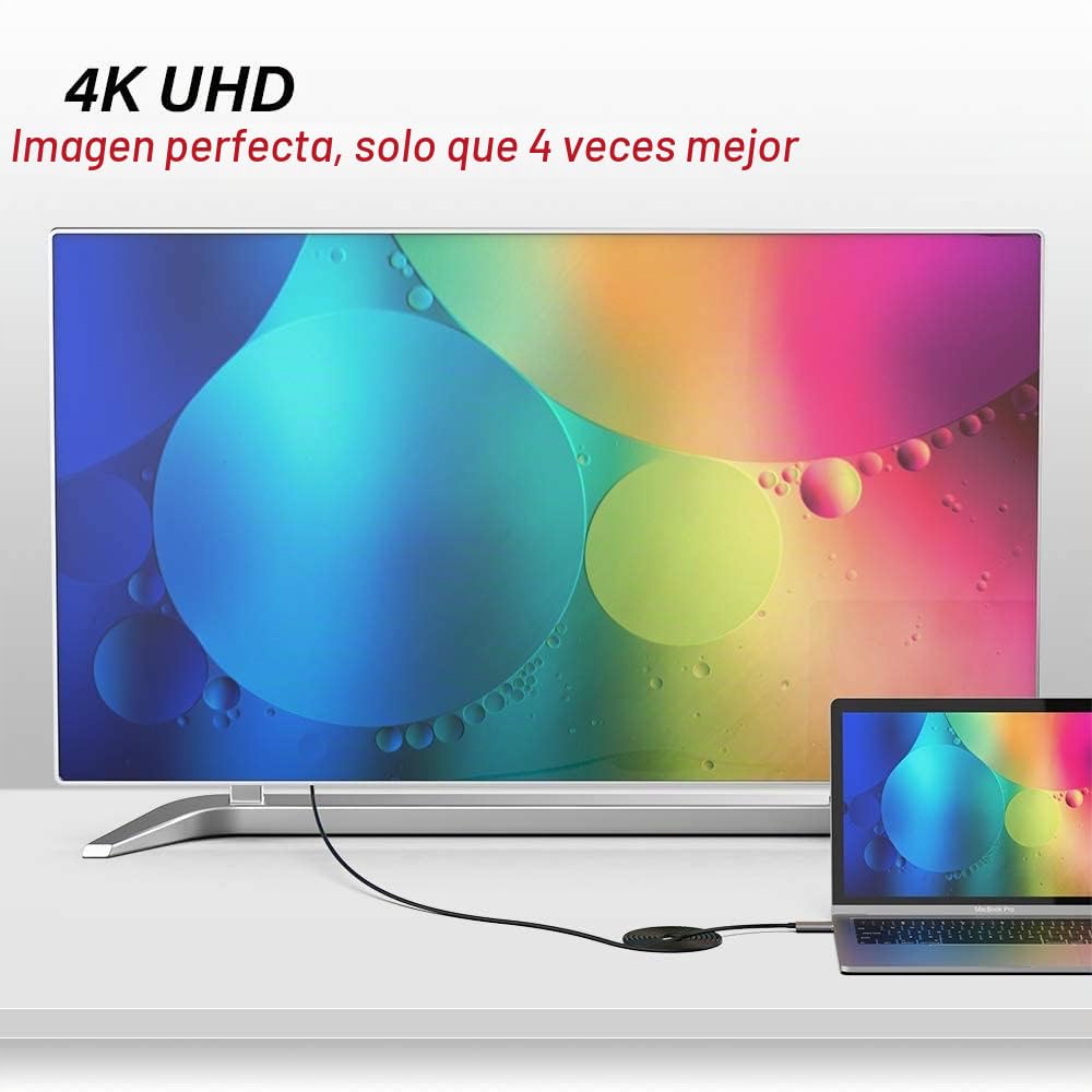 Cable HDMI Fibra Óptica - 20m, Cable HDMI 4k Compatible con 4K 60Hz HDR 4:4:4, Alta Velocidad 18Gbps, 3D, ARC, HEC, CEC, HDCP 2.2