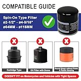 Spurtar Oil Filter Wrench 3 Jaw Oil Filter Removal Tool Adjustable 64mm-116mm for Car, SUV, Truck - Image 3